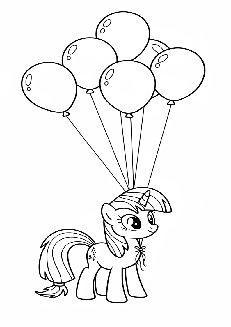 Mane Six Coloring Pages For Kids And Adults 108