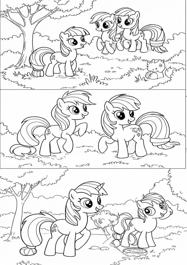 Mane Six Coloring Sheet 119