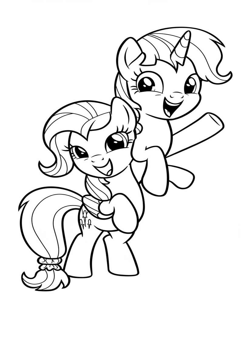 Mane Six Coloring Sheet 131