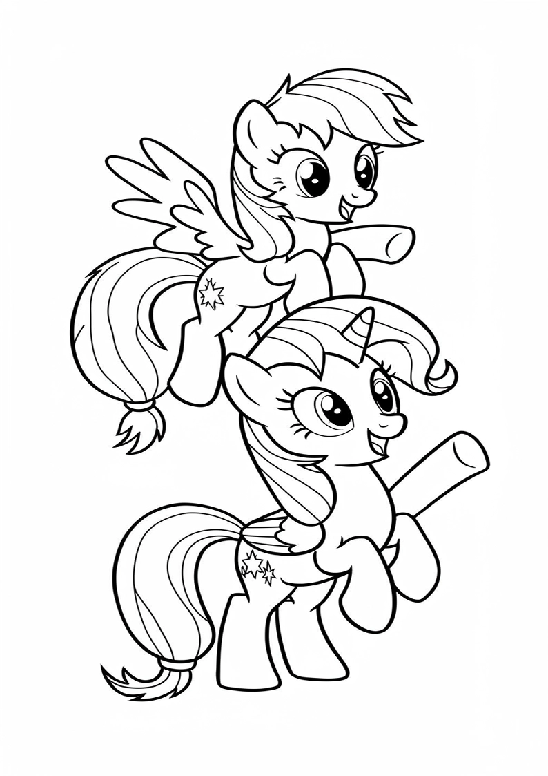 Mane Six Coloring Sheet 132
