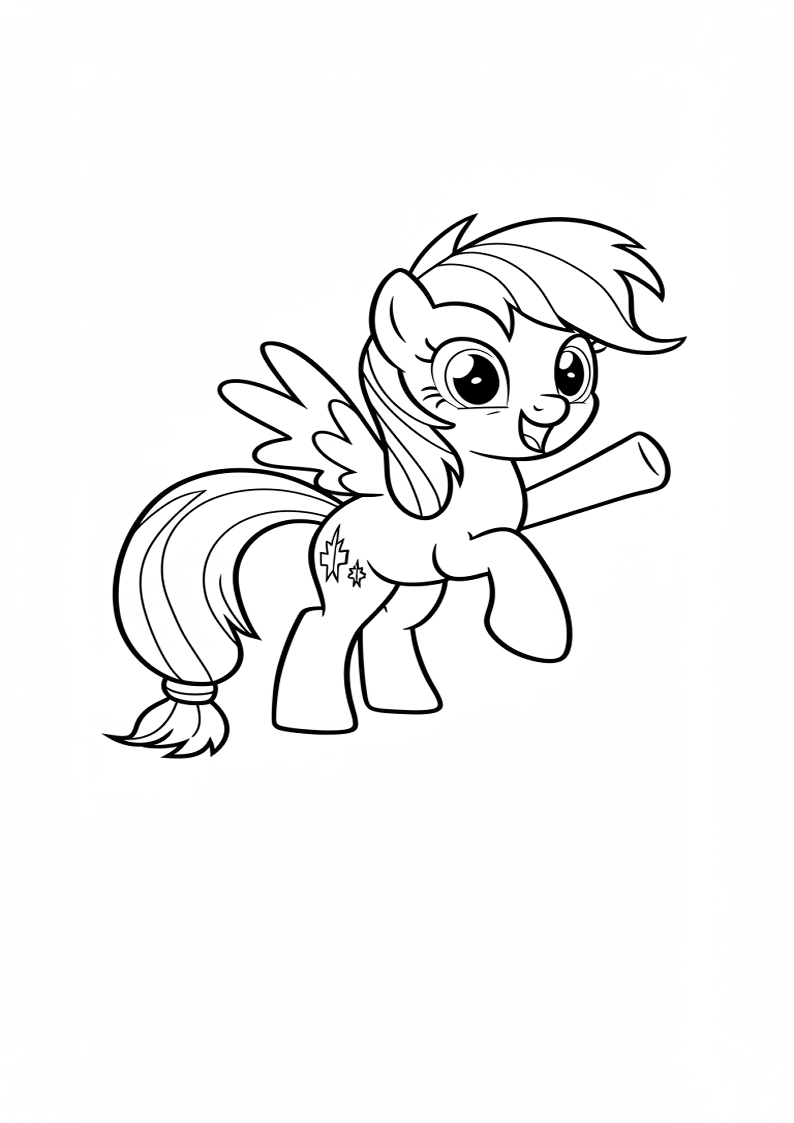 Mane Six Coloring Sheet 133