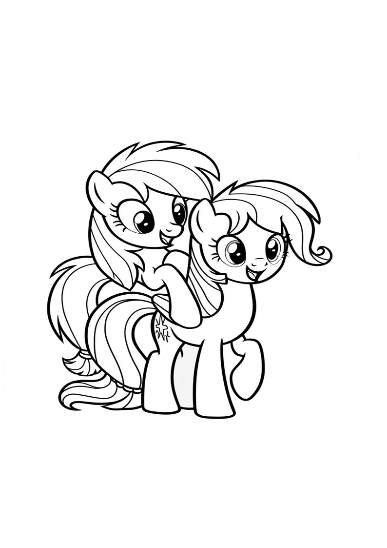 Mane Six Coloring Sheet 134