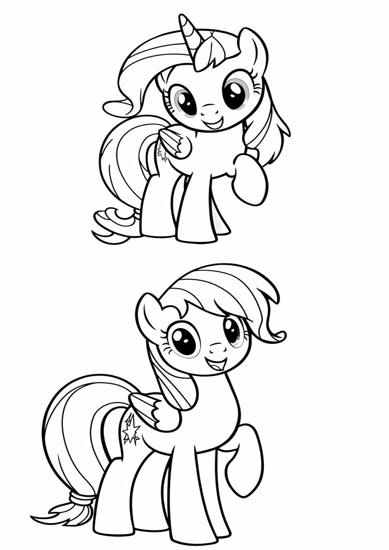 Mane Six Coloring Sheet 135