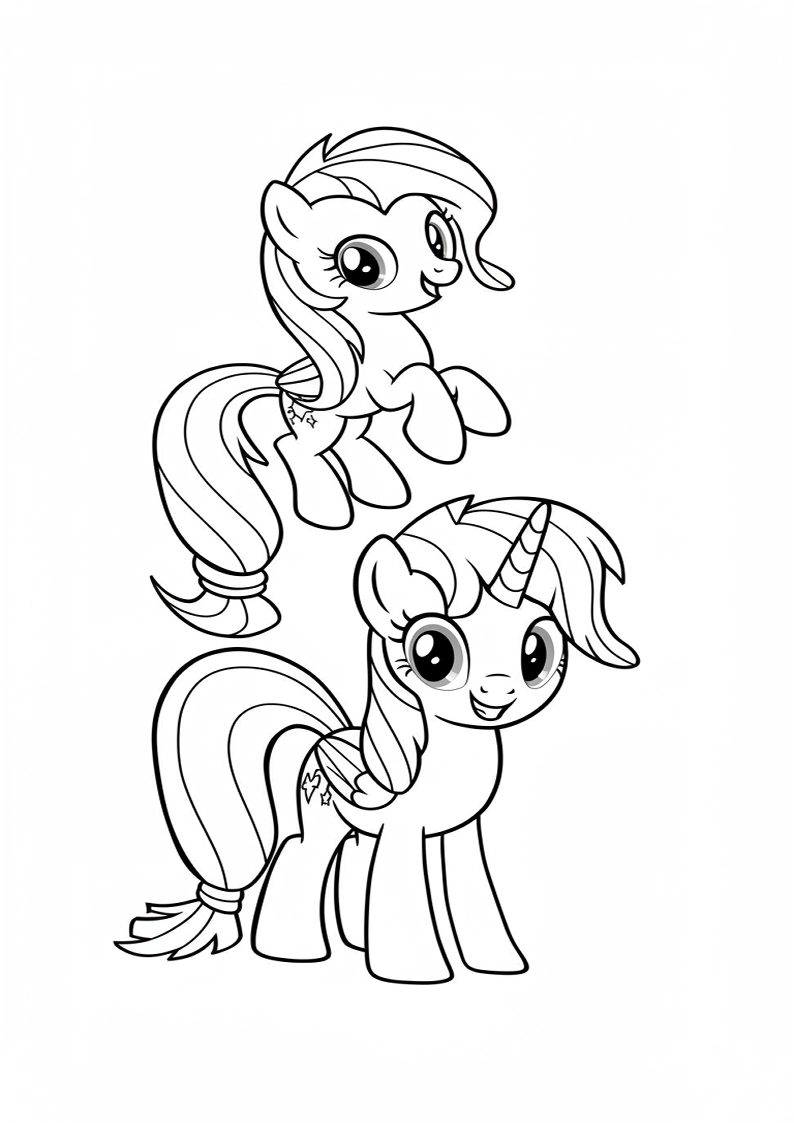 Mane Six Coloring Sheet 136