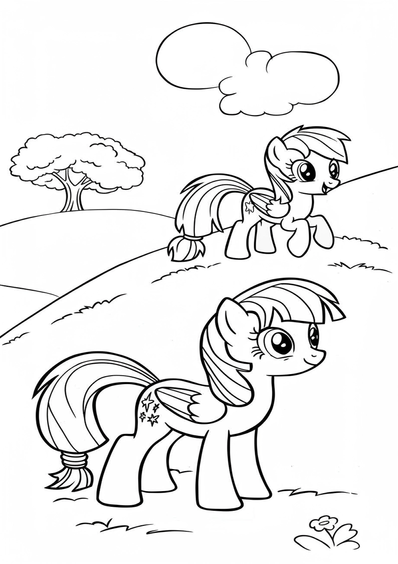 Mane Six Coloring Sheet 139