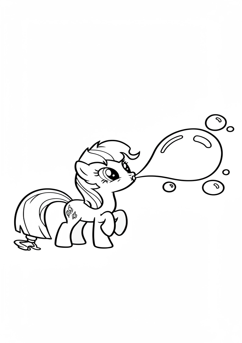 Mane Six Colouring Pages 81