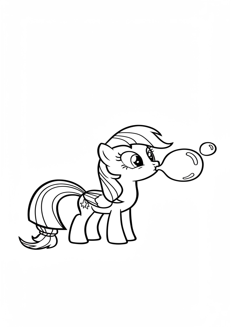 Mane Six Colouring Pages 82