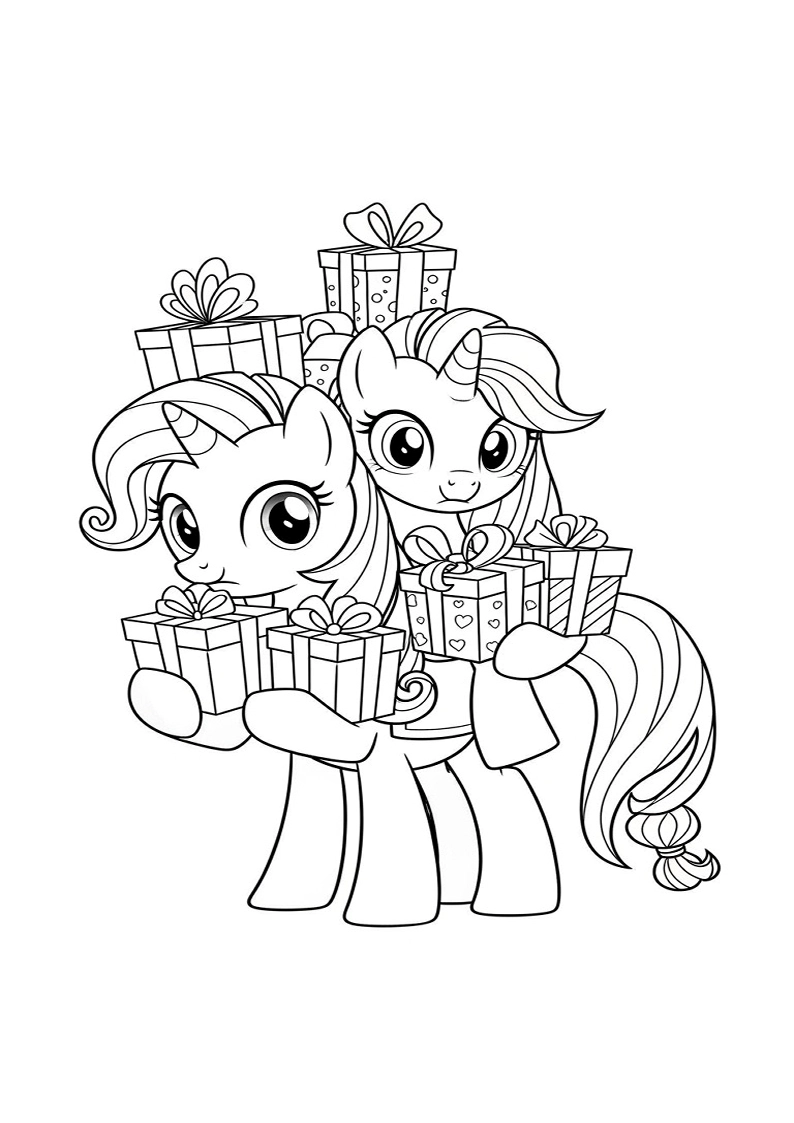 Mane Six Picture Coloring Pages 173
