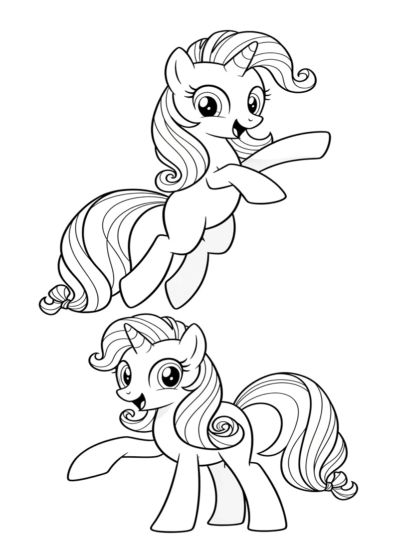 Mane Six Picture Coloring Pages 177