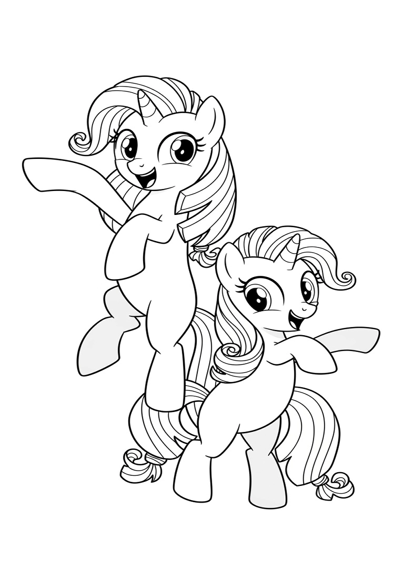Mane Six Picture Coloring Pages 178