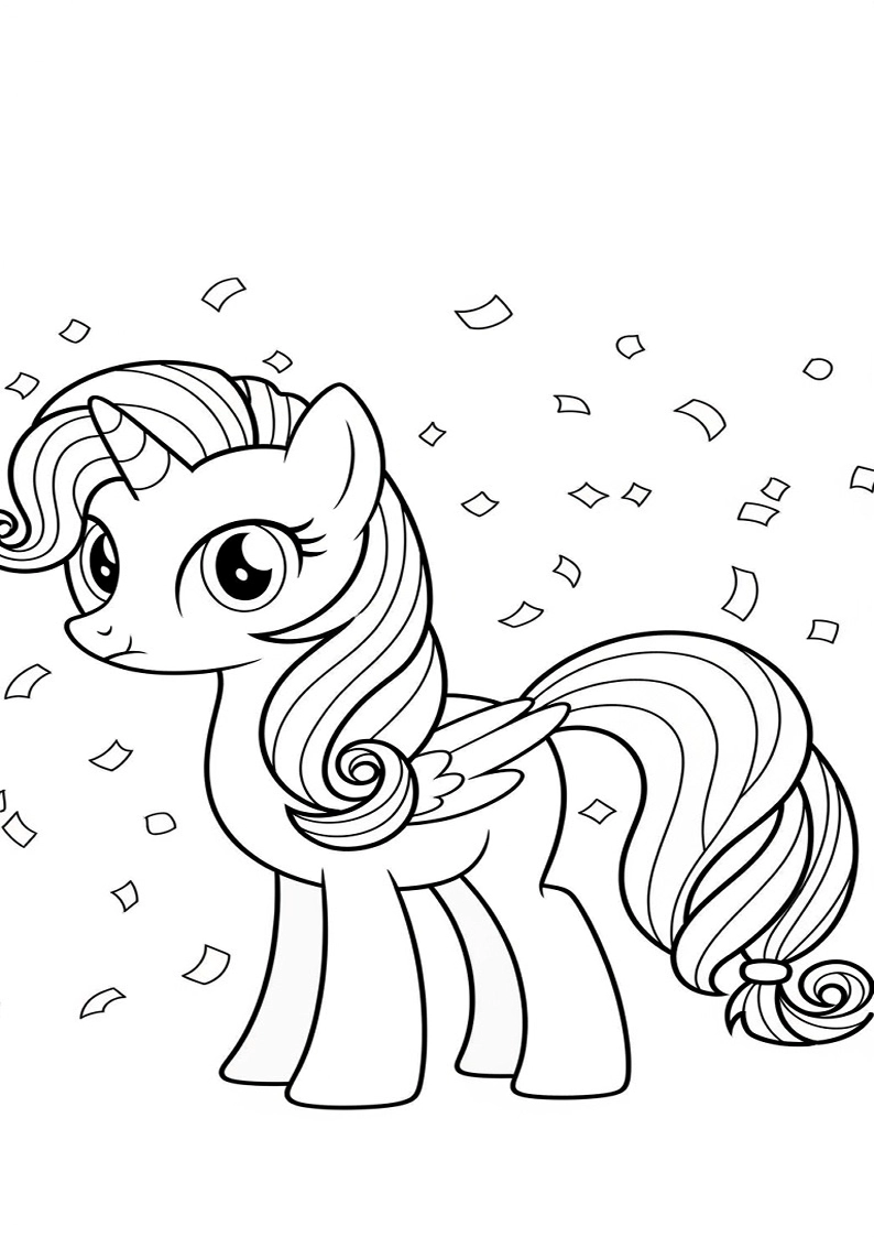 Mane Six Picture Coloring Pages 181