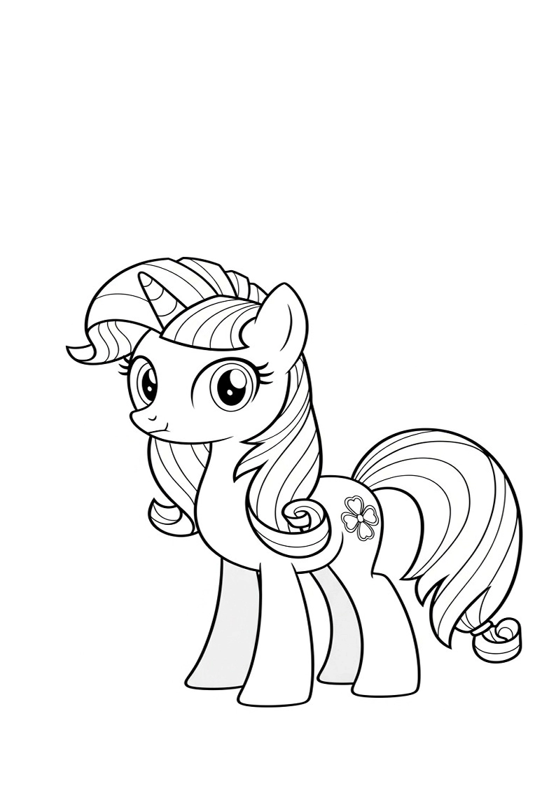 Mane Six Picture Coloring Pages 182