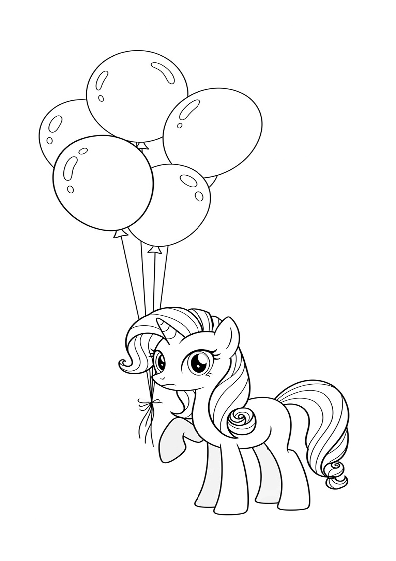 Mane Six Picture Coloring Pages 196
