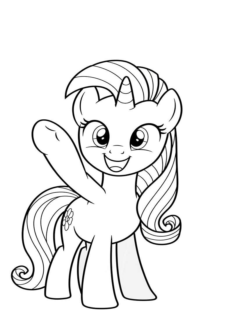 Mane Six Picture Coloring Pages 202