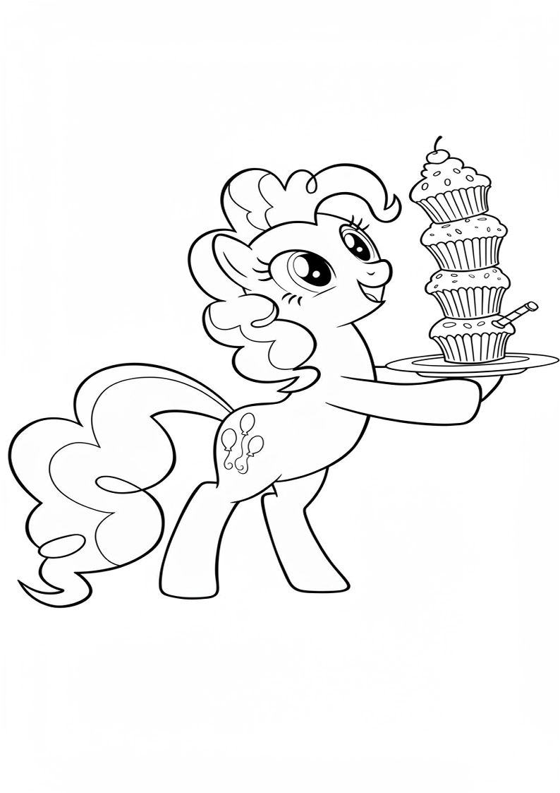 Pinkie Pie My Little Pony Coloring Pages 10