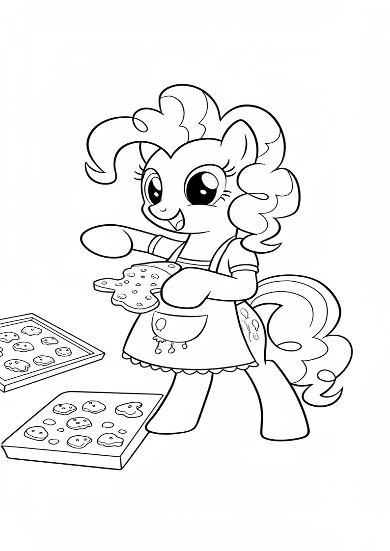 Pinkie Pie My Little Pony Coloring Pages 11