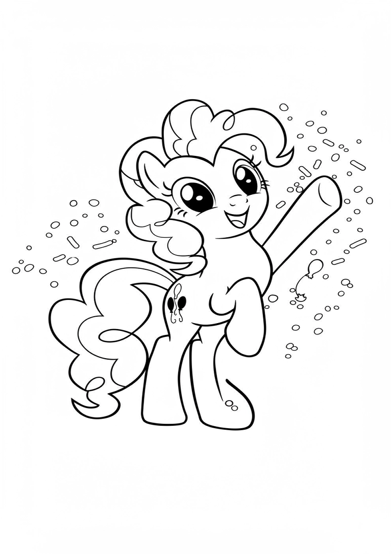 Pinkie Pie My Little Pony Coloring Pages 13
