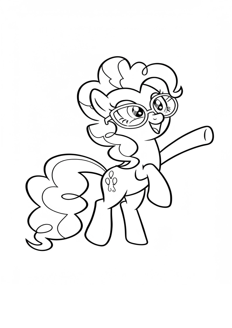 Pinkie Pie My Little Pony Coloring Pages 17