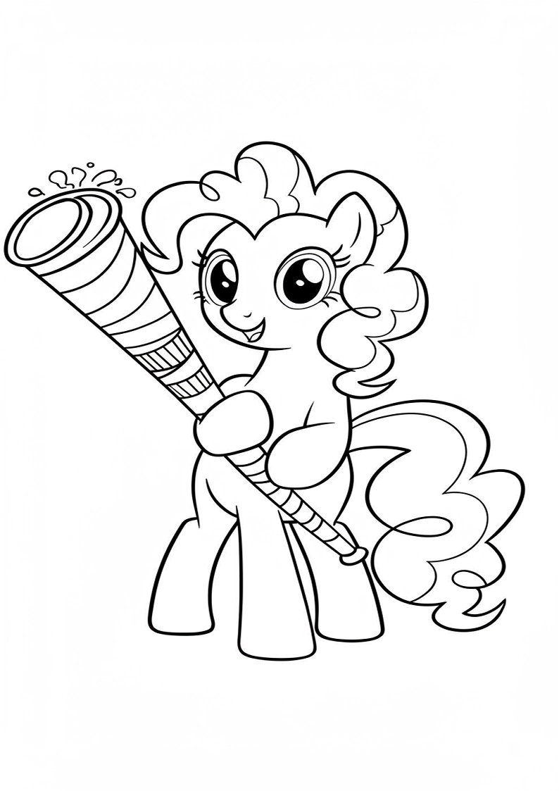 Pinkie Pie My Little Pony Coloring Pages 18