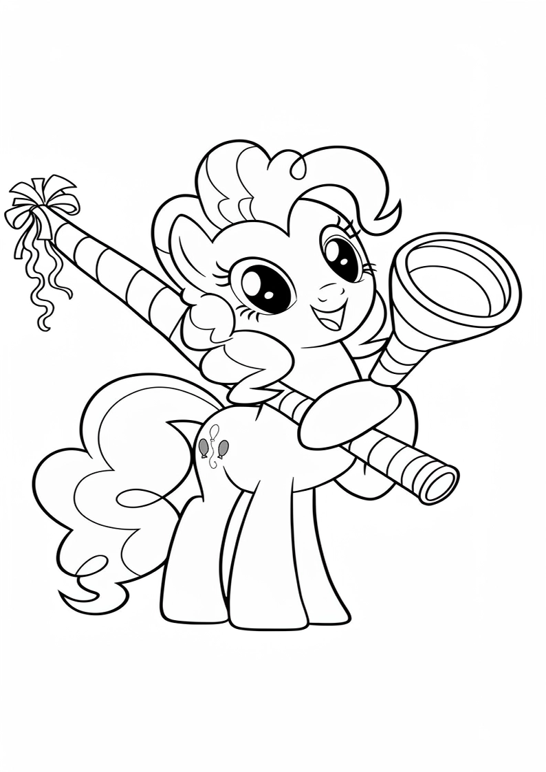 Pinkie Pie My Little Pony Coloring Pages 20