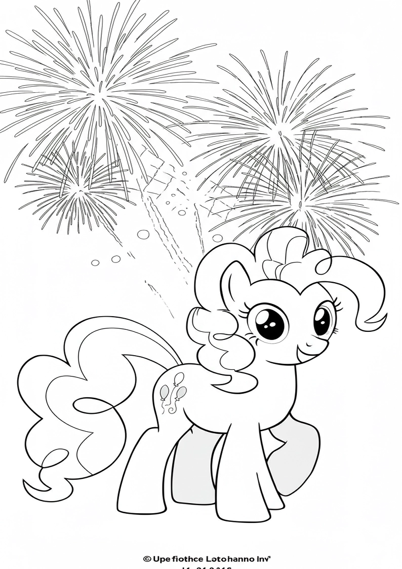Pinkie Pie My Little Pony Coloring Pages 21