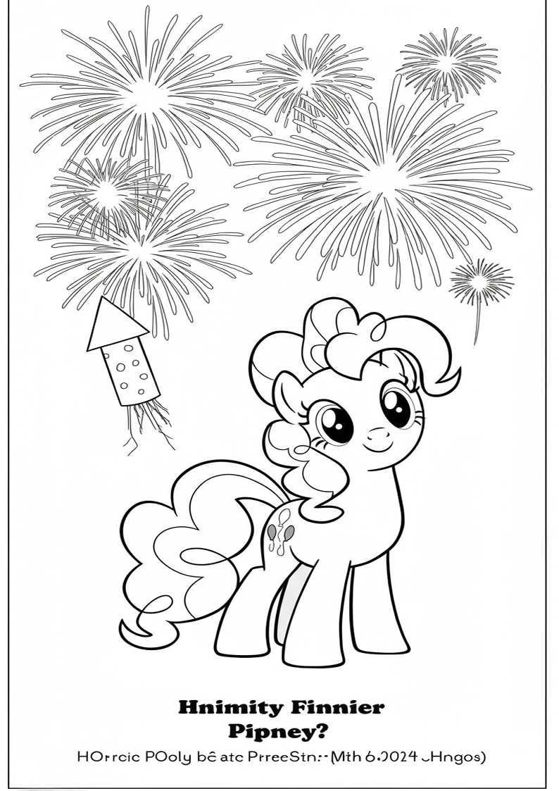 Pinkie Pie My Little Pony Coloring Pages 22