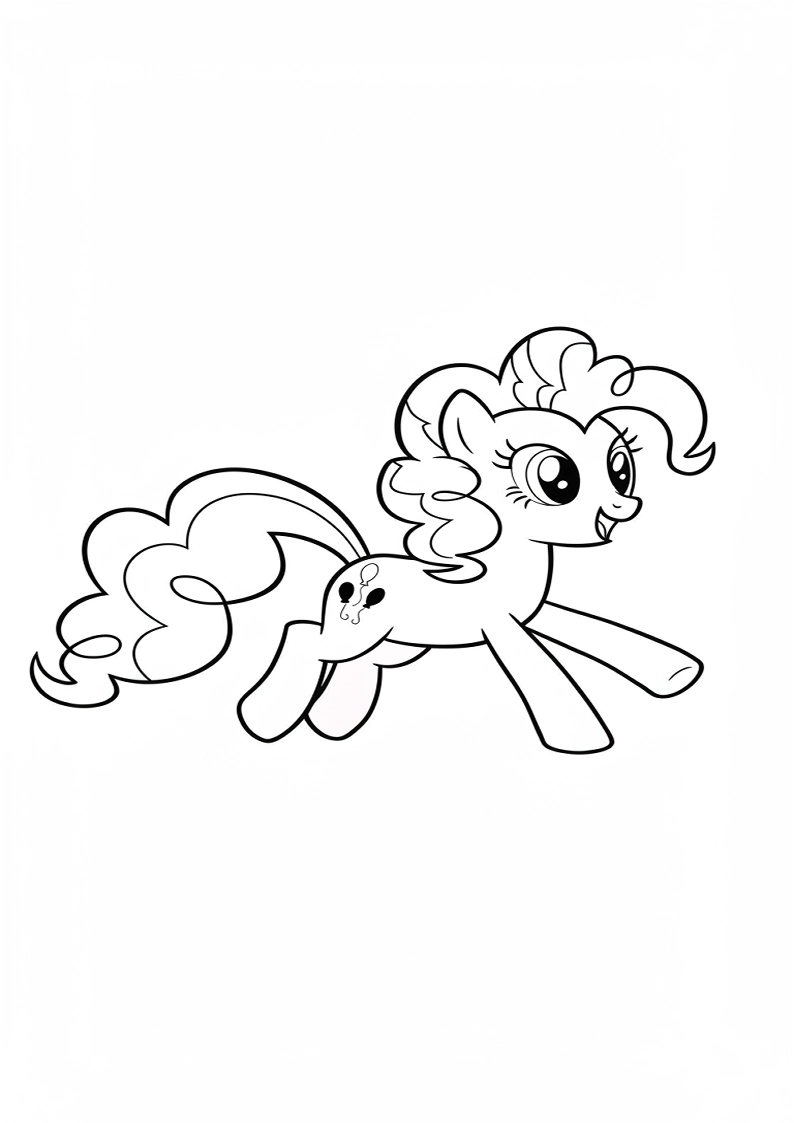 Pinkie Pie My Little Pony Coloring Pages 23