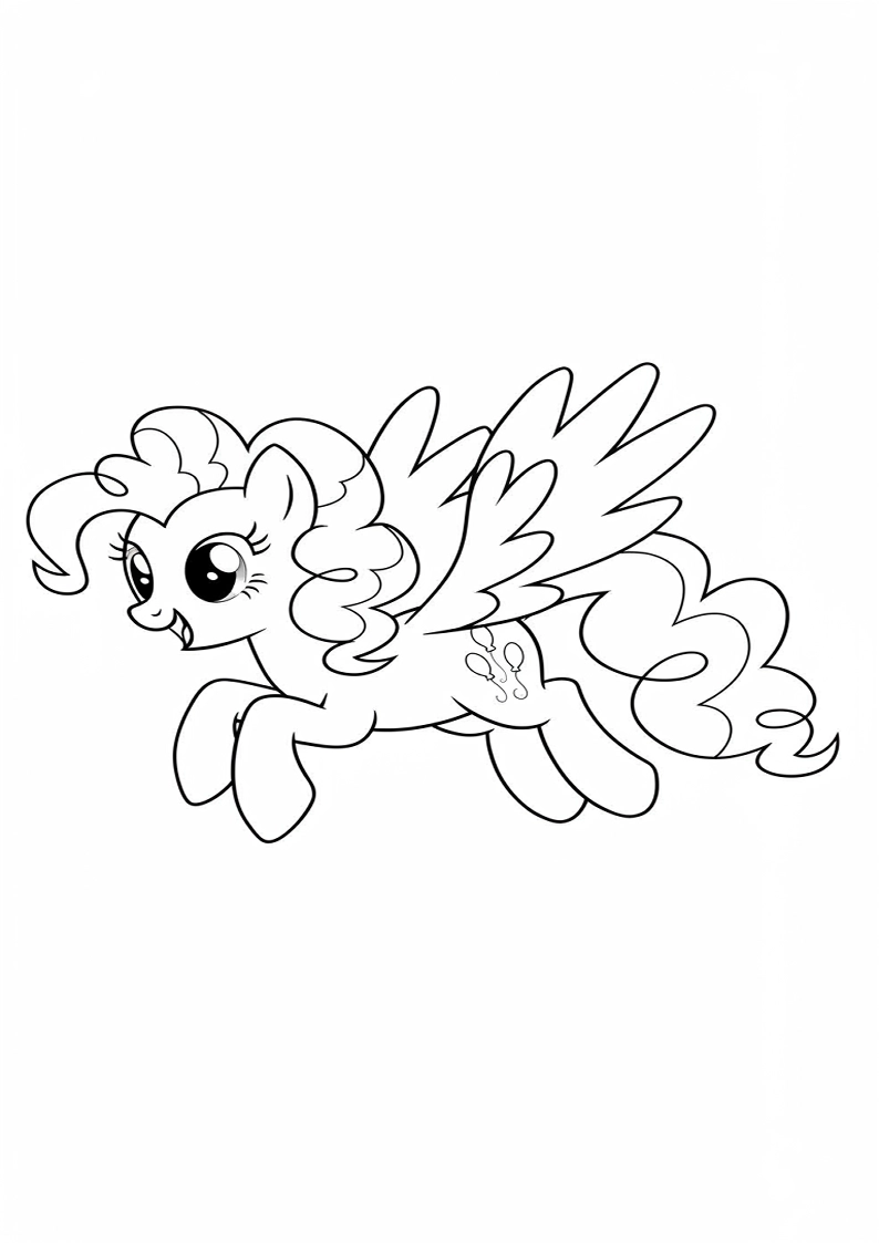 Pinkie Pie My Little Pony Coloring Pages 24