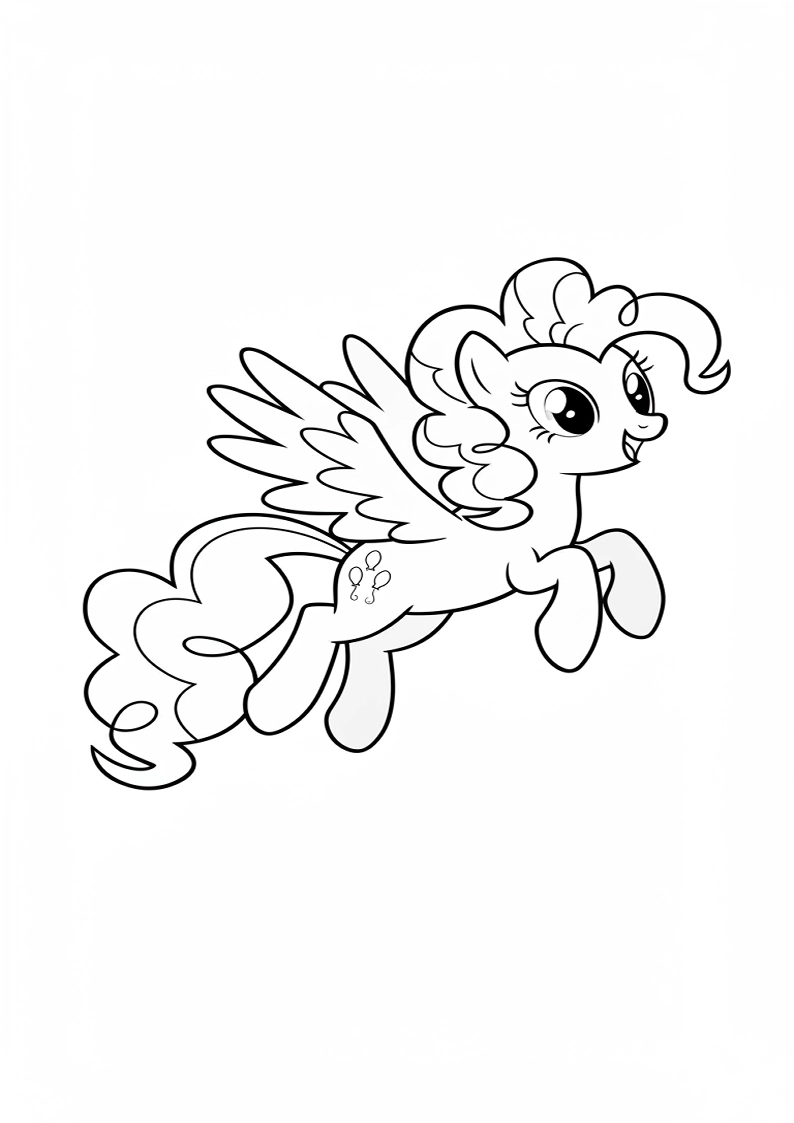 Pinkie Pie My Little Pony Coloring Pages 25