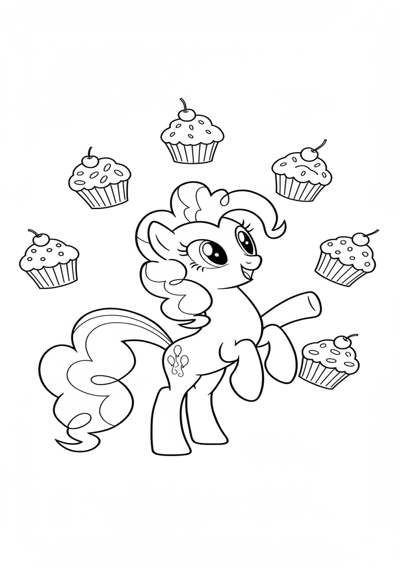 Pinkie Pie My Little Pony Coloring Pages 29
