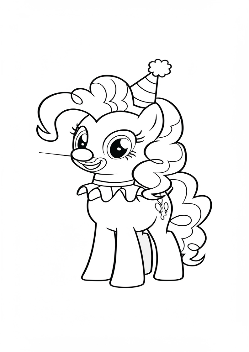 Pinkie Pie My Little Pony Coloring Pages 31