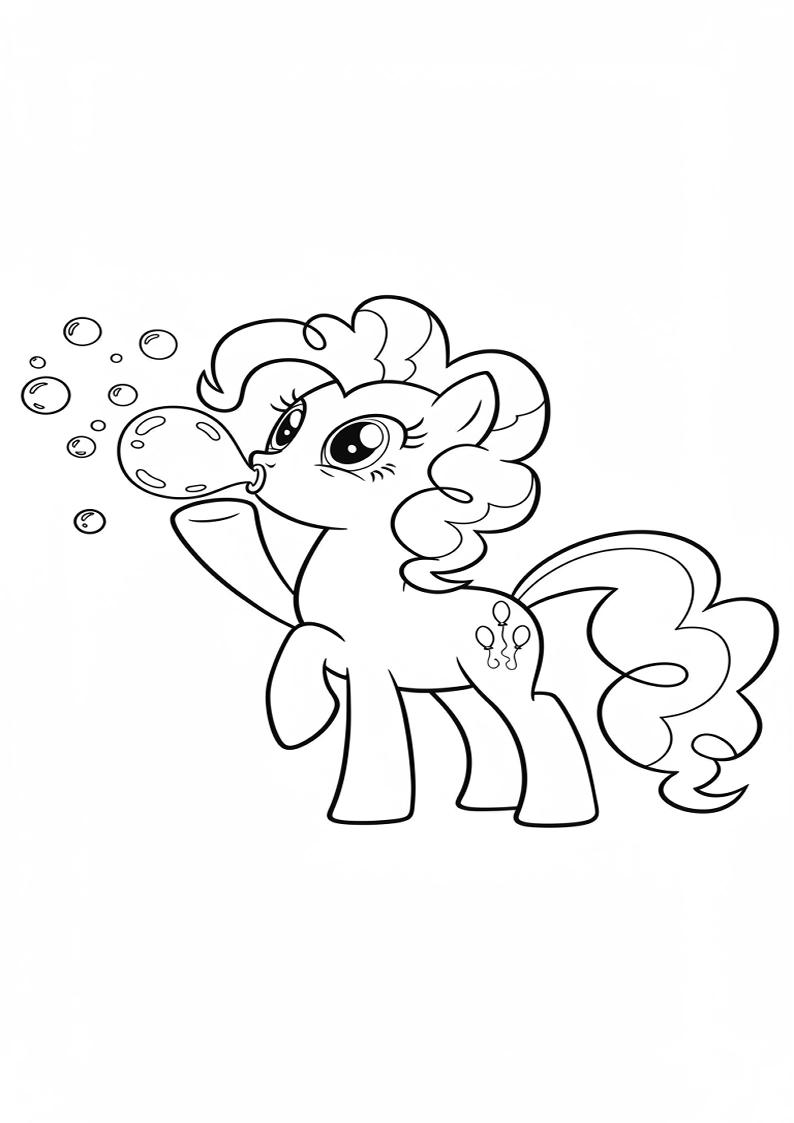 Pinkie Pie My Little Pony Coloring Pages 5
