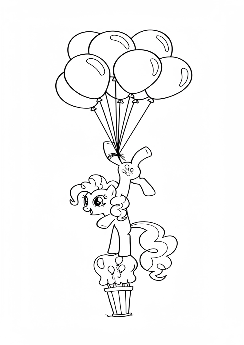 Pinkie Pie My Little Pony Coloring Pages 6