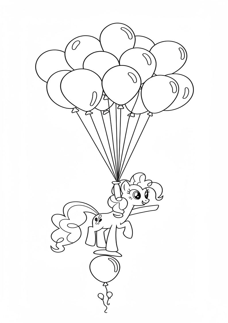 Pinkie Pie My Little Pony Coloring Pages 7