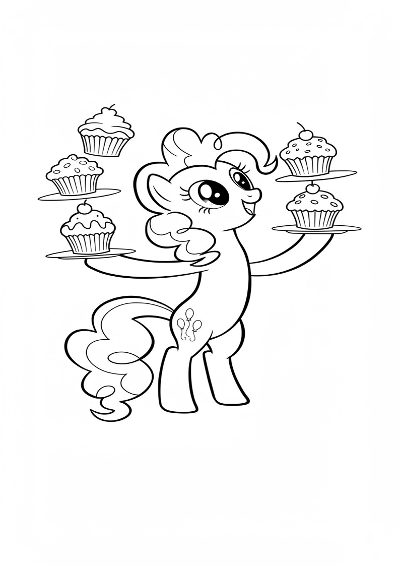 Pinkie Pie My Little Pony Coloring Pages 8