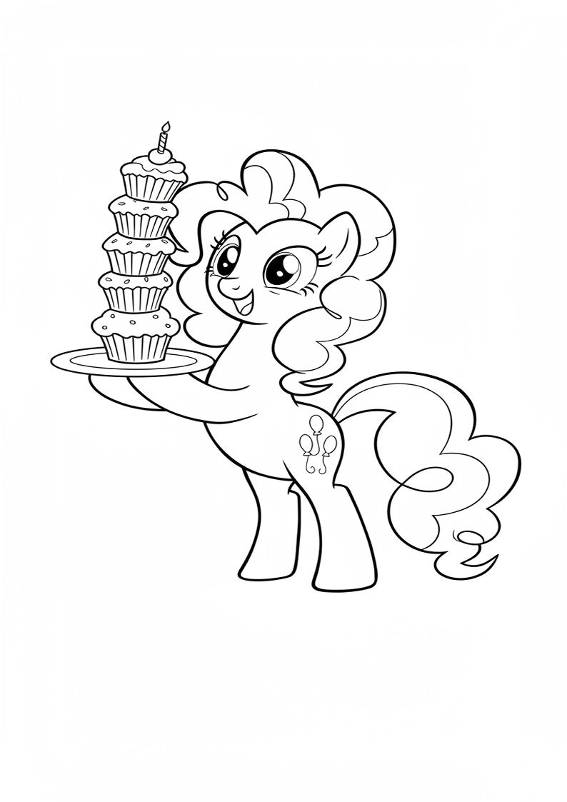 Pinkie Pie My Little Pony Coloring Pages 9
