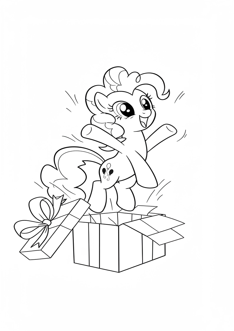 Pinkie Pie My Little Pony Coloring Pages For Kids And Adults 105