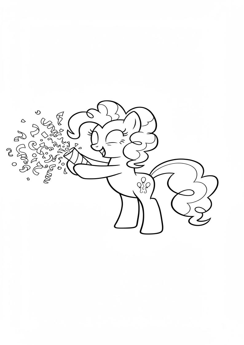 Pinkie Pie My Little Pony Coloring Pages For Kids And Adults 113
