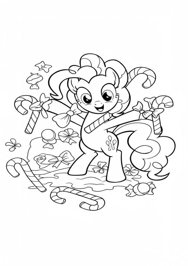 Pinkie Pie My Little Pony Coloring Pages For Kids And Adults 115