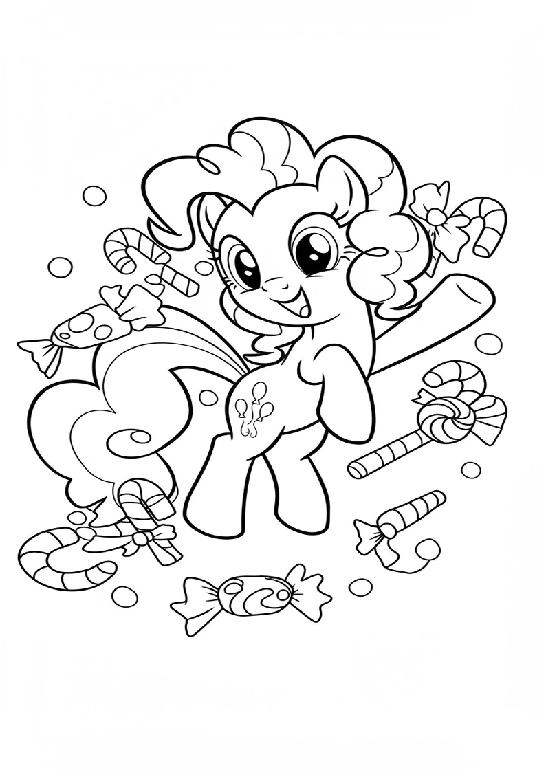 Pinkie Pie My Little Pony Coloring Pages For Kids And Adults 116