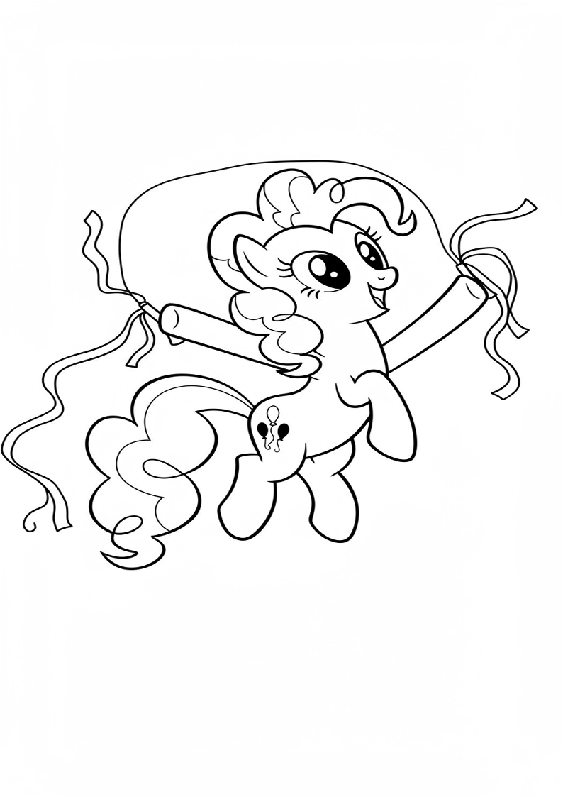 Pinkie Pie My Little Pony Coloring Pages For Kids And Adults 118