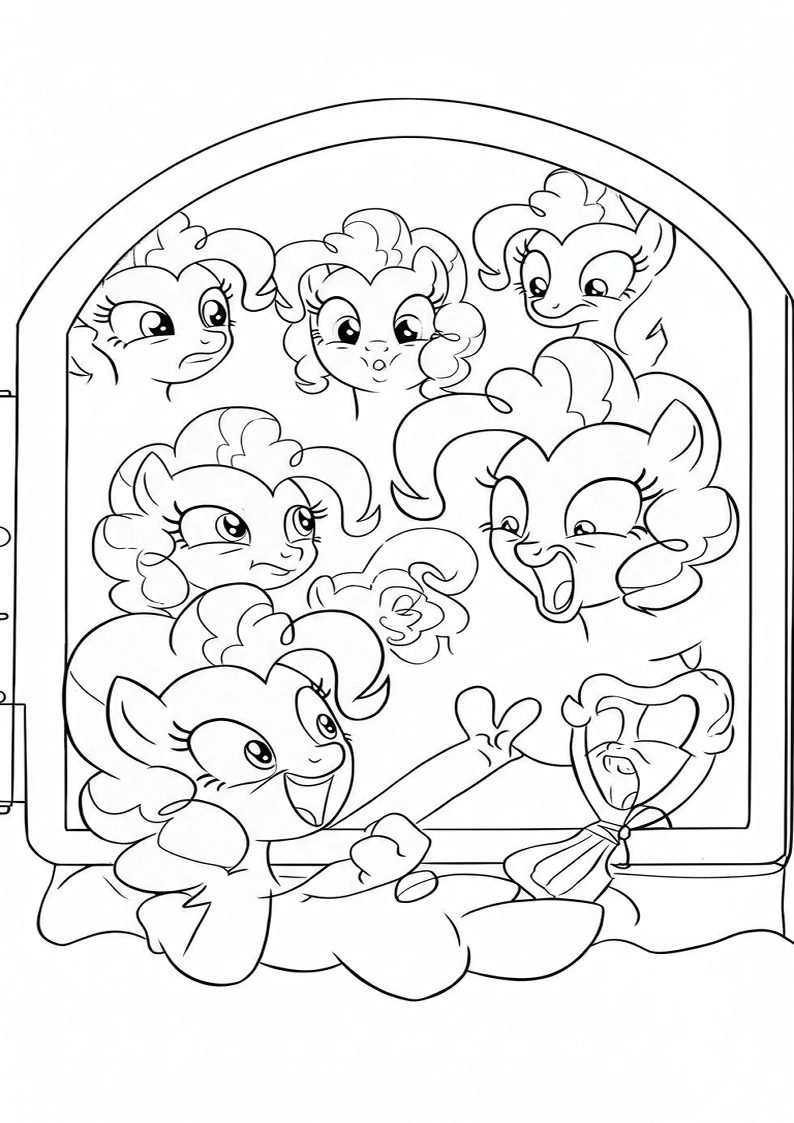 Pinkie Pie My Little Pony Coloring Pages For Kids And Adults 123