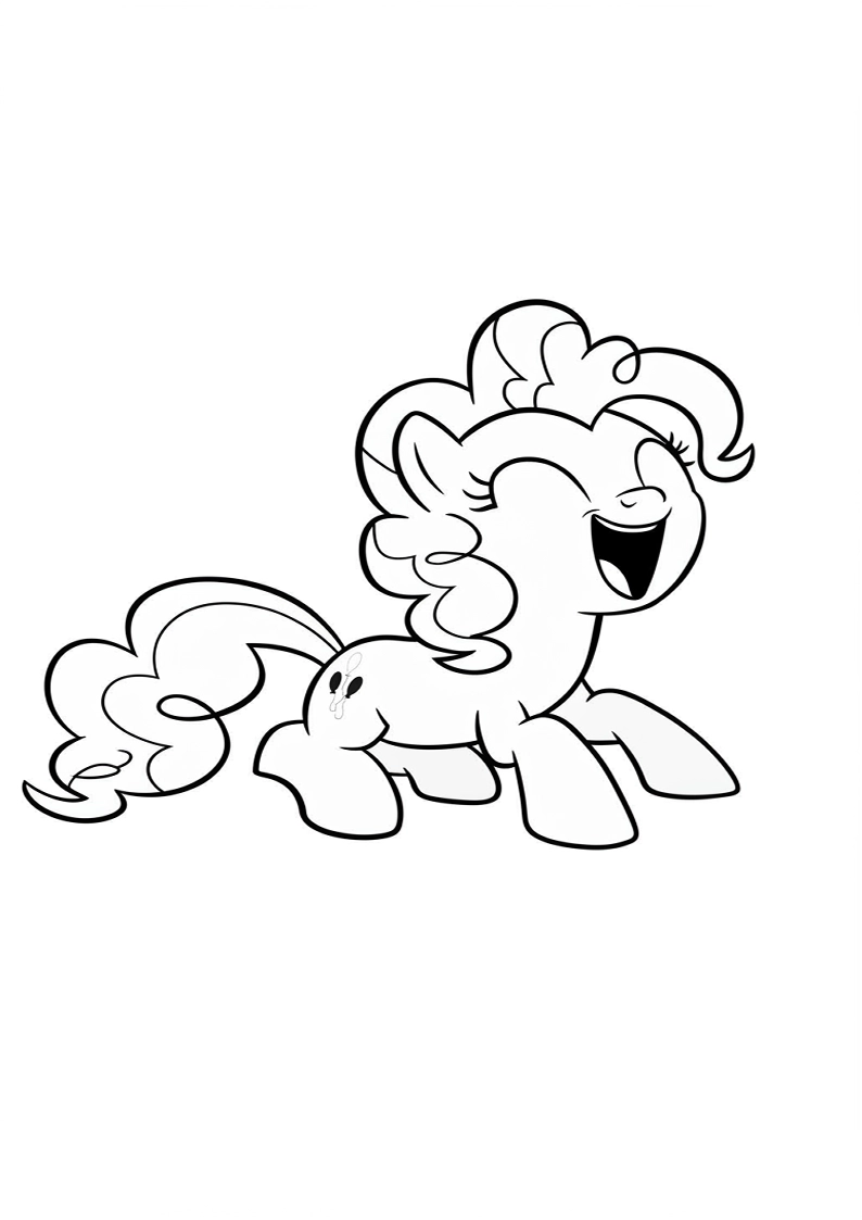 Pinkie Pie My Little Pony Coloring Pages For Kids And Adults 125