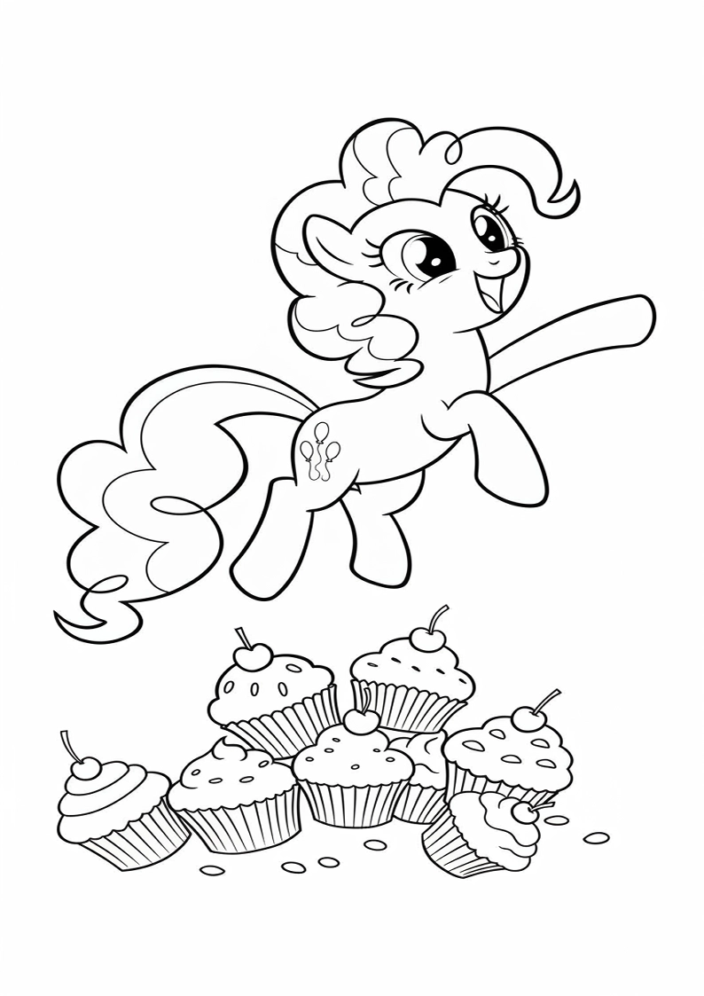 Pinkie Pie My Little Pony Coloring Sheet 130
