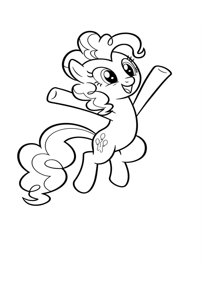 Pinkie Pie My Little Pony Coloring Sheet 131