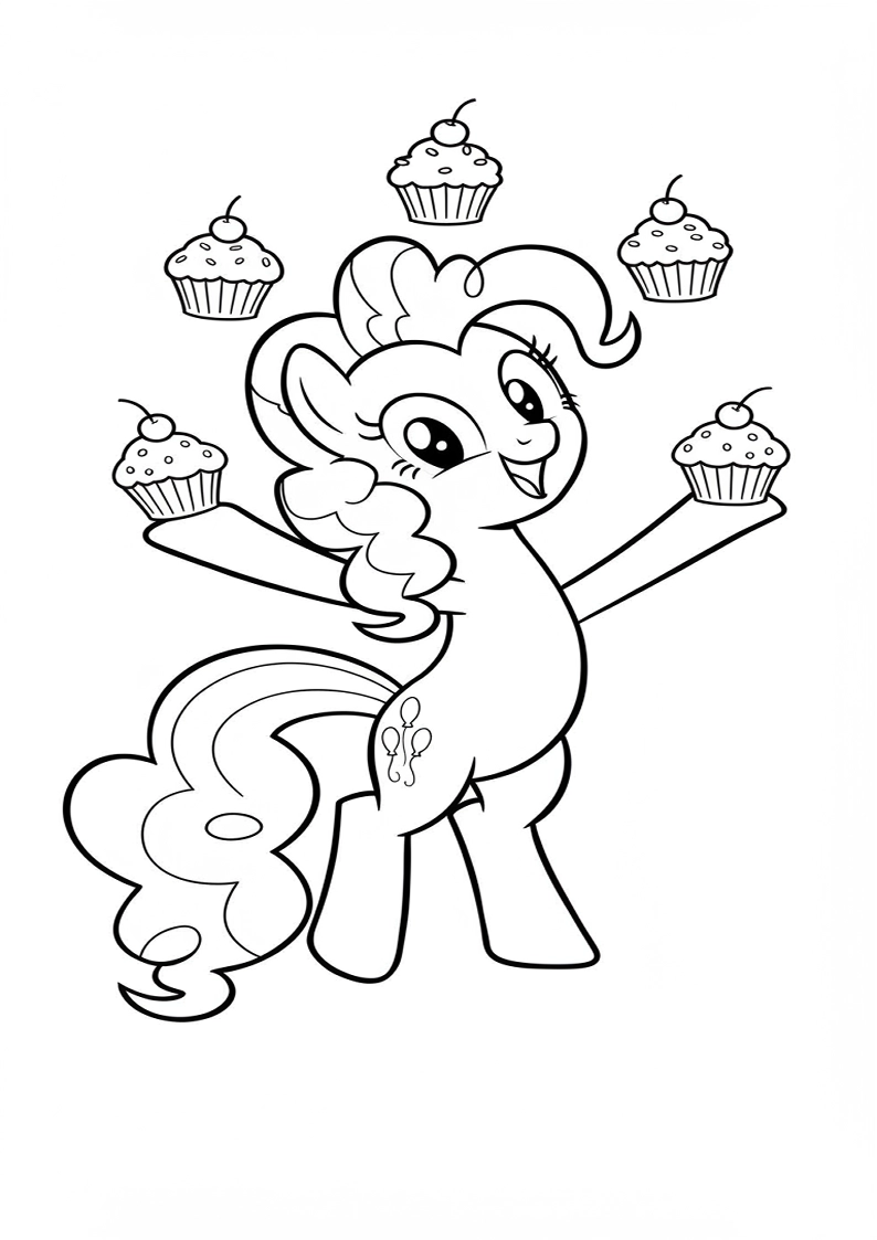 Pinkie Pie My Little Pony Coloring Sheet 133