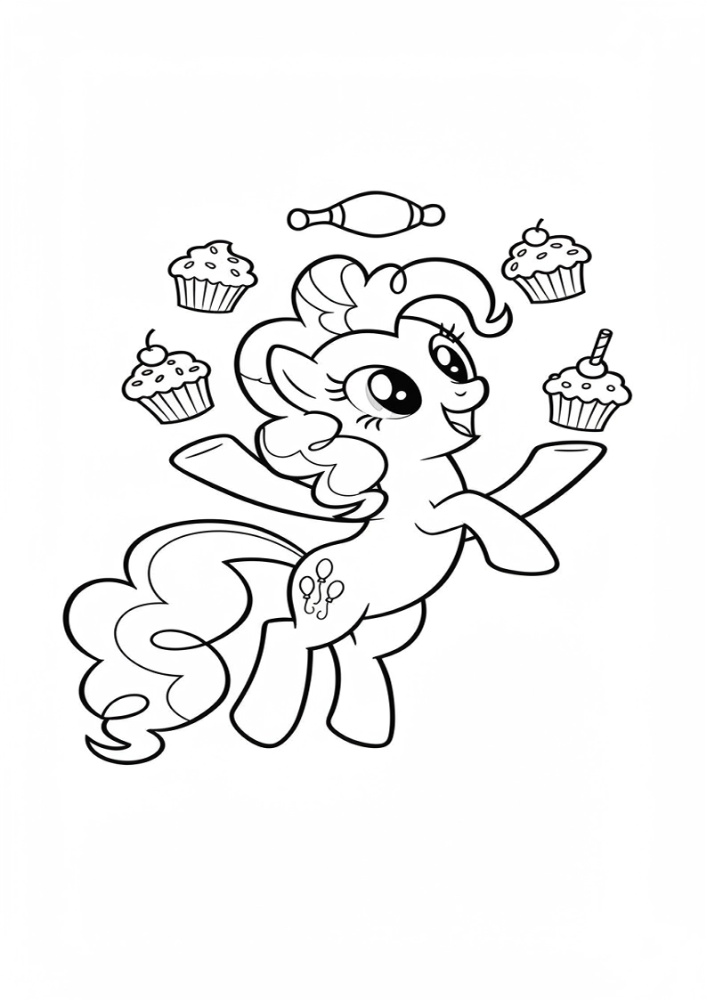 Pinkie Pie My Little Pony Coloring Sheet 134