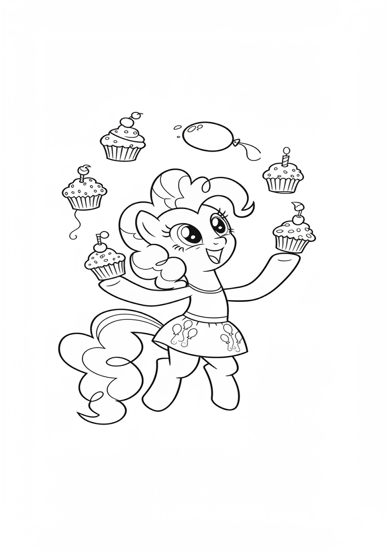 Pinkie Pie My Little Pony Coloring Sheet 139