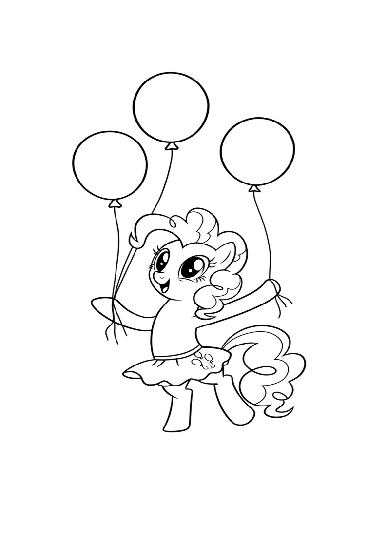 Pinkie Pie My Little Pony Coloring Sheet 142