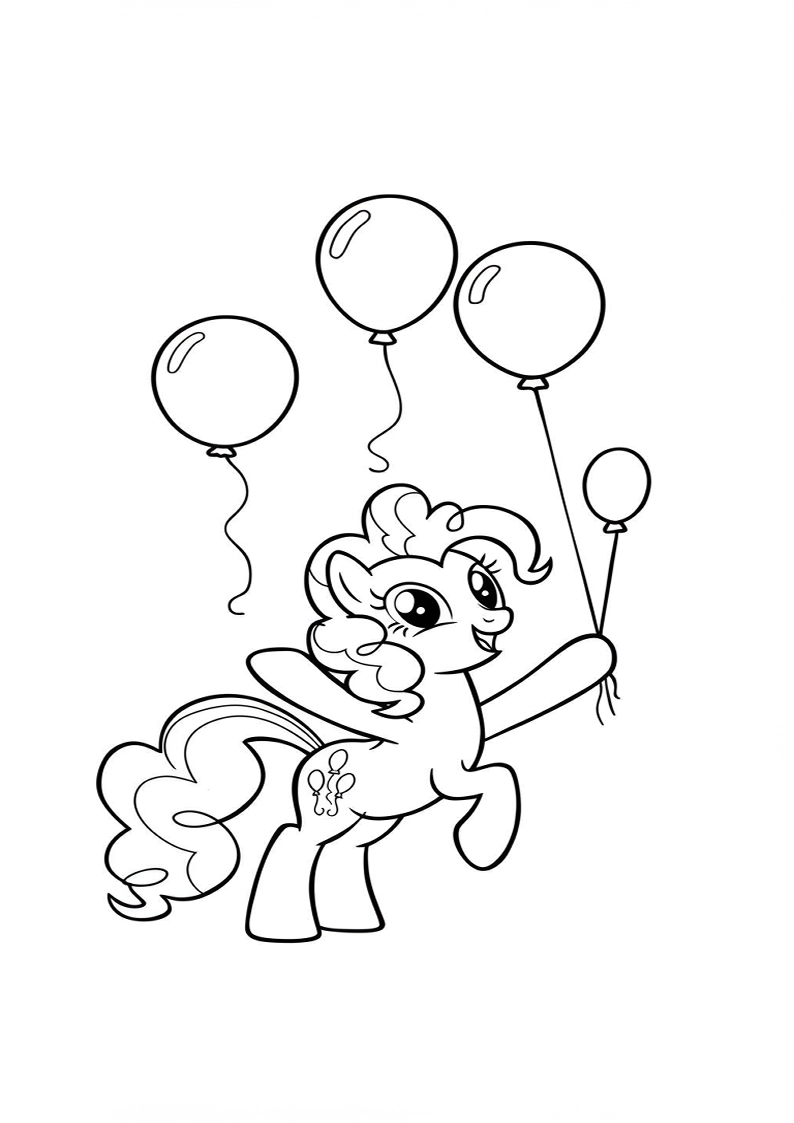 Pinkie Pie My Little Pony Coloring Sheet 143